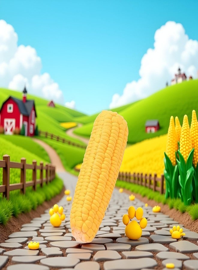 Sluswallow Pet Dog Puppy Latex Corn Shape Squeaky Bite-Resistant Interactive Play Chew Toy Pet Supplies Dog Toy Corn, Toys Aggressive Chewers for Small/Medium/Large - Image 3